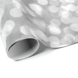 Silver Grått Grått Glitter White Söt Bokeh Presentpapper