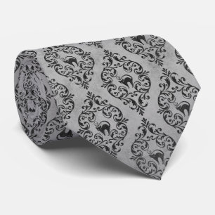 Silver Grått Halloween Katt TID Slips