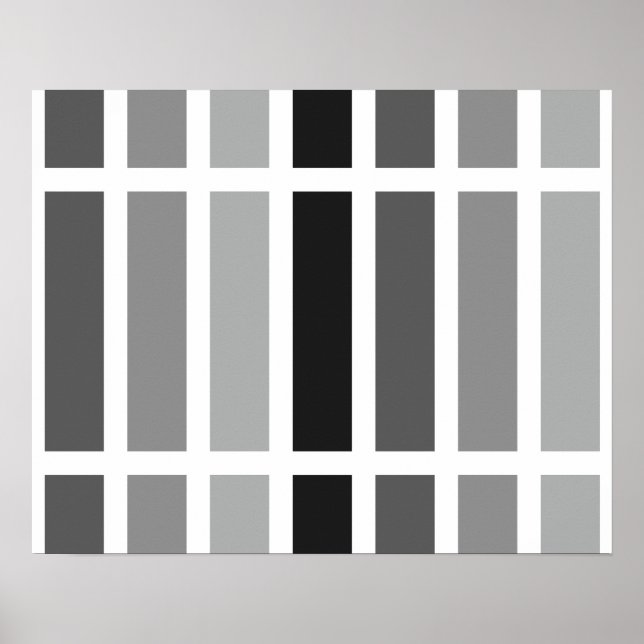 Silver Grått Hues Poster (Framsidan)