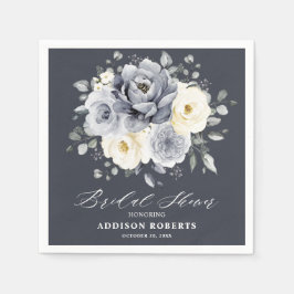 Silver Grått Ivory Blommigt boho Ivory Möhippa Pappersservett