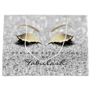 Silver Grått Lash  Makeup Glitter Branding