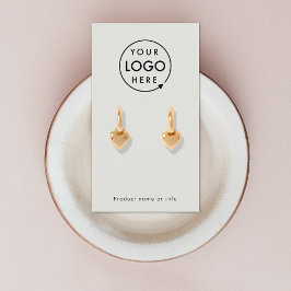 Silver Grått Logotyp | Modern Visning Card Visitkort