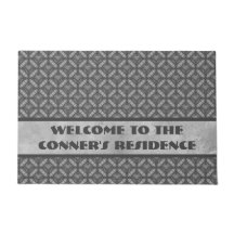 Silver Grått Metall Blommor med grammbo Mönster