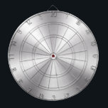 Silver Grått Metallic Struktur Darttavla<br><div class="desc">Ett modernt silver-grått-trendig glansig metallisk struktur.</div>