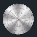 Silver Grått Metallic Struktur Darttavla<br><div class="desc">Ett modernt silver-grått-trendig glansig metallisk struktur.</div>