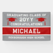 Silver Grått och Red School Färg Studenten