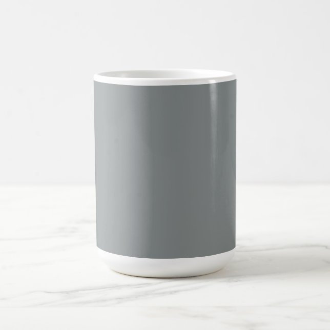 Silver Grått Personlig Grått Färg-bakgrund Kaffemugg (Center)