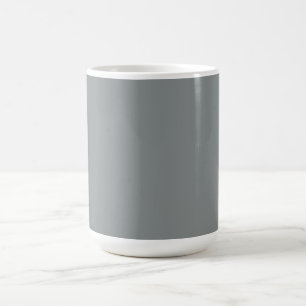 Silver Grått Personlig Grått Färg-bakgrund Kaffemugg