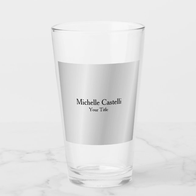 Silver Grått-Professionellen Unik klassisk enkel  Glaskopp (Framsida)