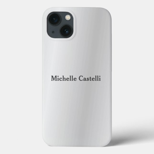 Silver Grått-Professionellen Unik Lägg till eget N (Baksida)