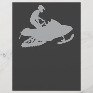Silver Grått Snowmobiler
