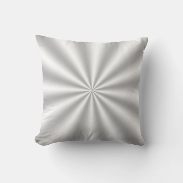 Silver/Grått Starburst Dekorativ kudde (Framsida)