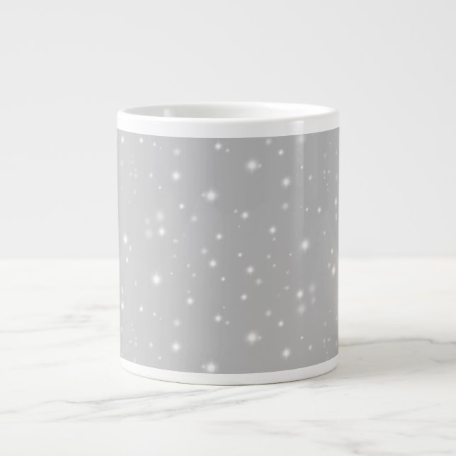 Silver Grått Starlight Jumbo Mugg (Framsidan)