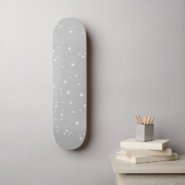 Silver Grått Starlight Mini Skateboard Bräda 18,5 Cm