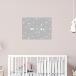 Silver Grått Starlight Poster