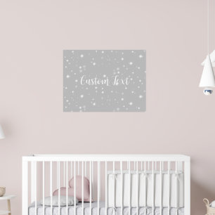 Silver Grått Starlight Poster