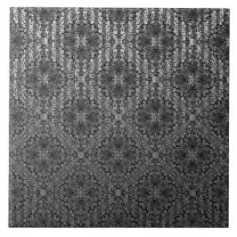 Silver Grått Stripe Hollywood ReEmergency Mönster Kakelplatta