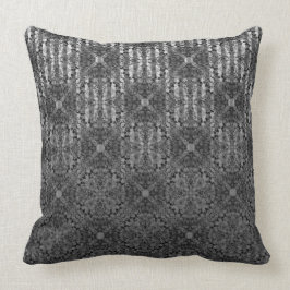 Silver Grått Stripe Hollywood Regency Mönster Kudde