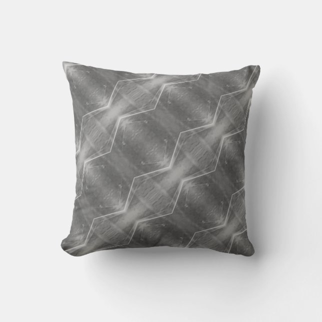 Silver Grått Throw Kudde (Framsida)