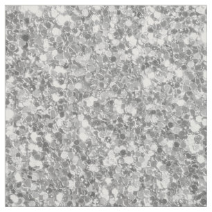 Silver Grått Tones Glitter Mönster Tyg