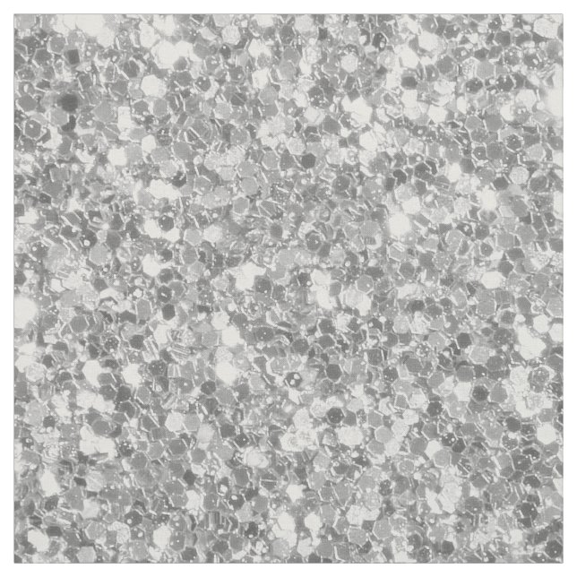 Silver Grått Tones Glitter Mönster Tyg (Provkarta)