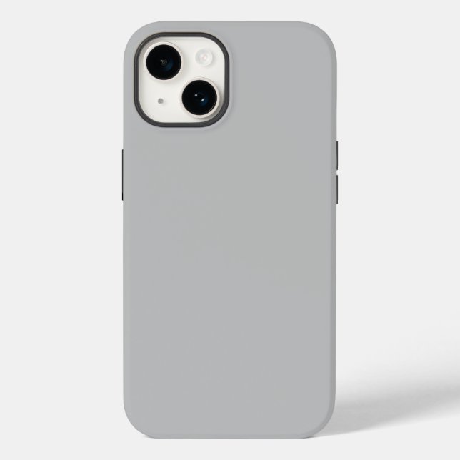 Silver Grått Tuff iPhone 14 Fodral (Baksida)