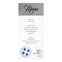 Silver Greece Passport Menu
