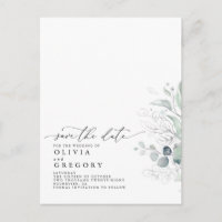 Silver Grey Modern Elegant Spara datum