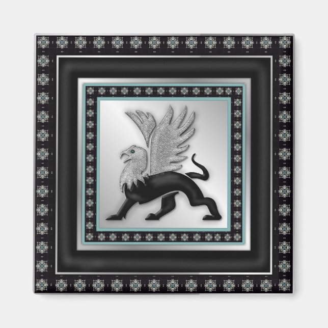 Silver Griffin Magnet (Framsidan)