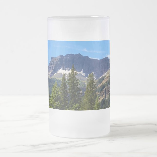 Silver Grind Montana Frosted Glass Beer Mugg (Center)