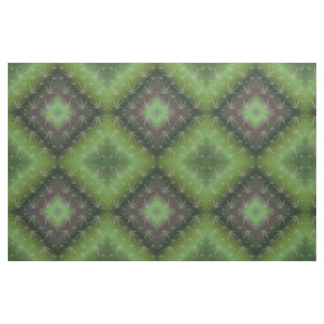 silver grönt löv Fabric, färglös textilvara Tyg (Fat Quarter)