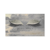 Silver Grungy Lash Guld Cement-avtalskort