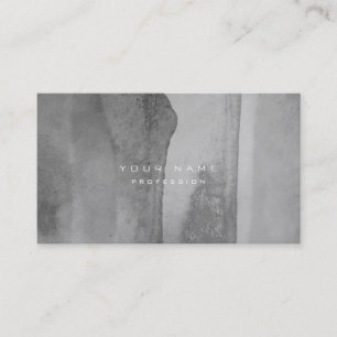 Silver Grungy Monochrom cementerar grått minsta Visitkort