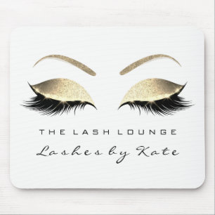 Silver Guld Glitter Beauty Lash White Musmatta