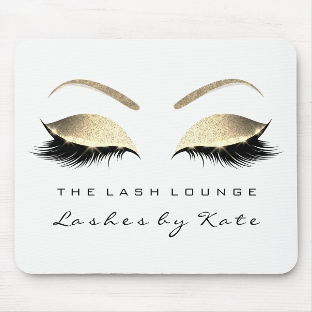 Silver Guld Glitter Beauty Lash White Musmatta (Framsidan)