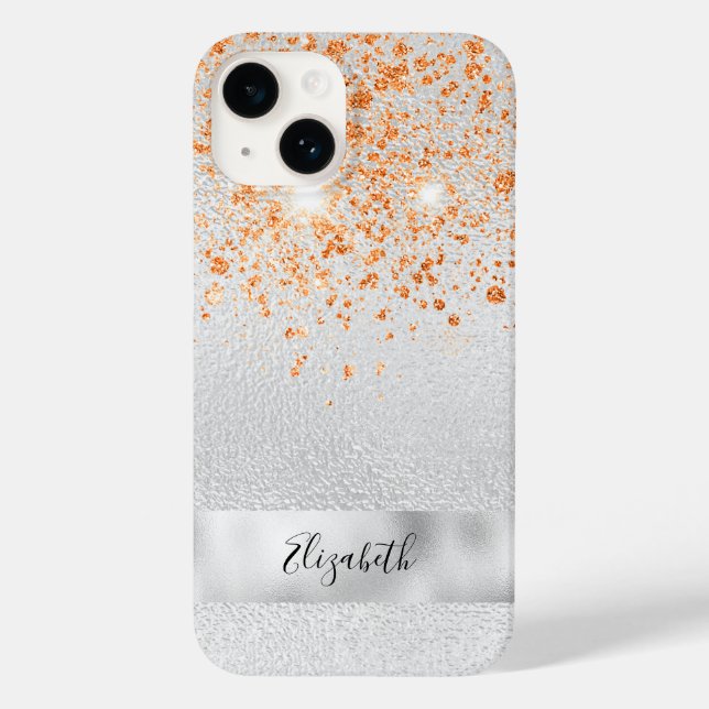 Silver guld glitter-miniatyrdiagram namn (Baksida)