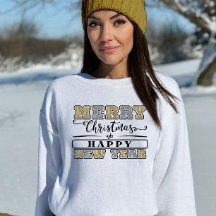 Silver Guld God jul Gott nytt år Hoodie T Shirt