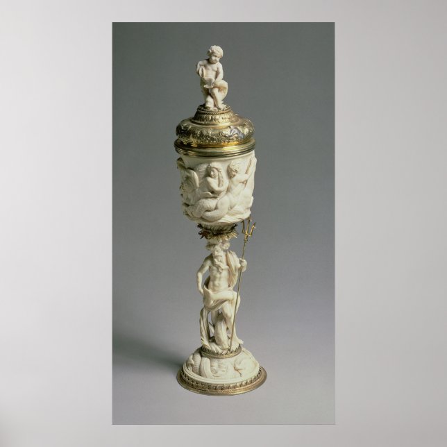 Silver gylta och karvad elfenben poster (Framsidan)