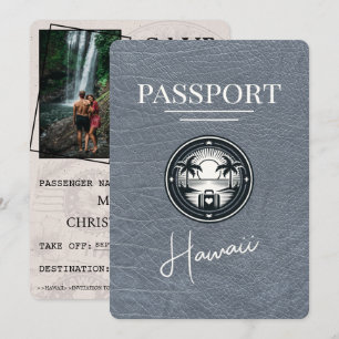 Silver Hawaii-passet sparar datum Spara Datumet