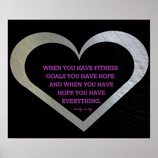 Silver Heart of Fitness Poster (Framsidan)