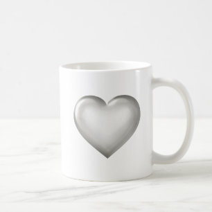Silver hjärta kaffemugg
