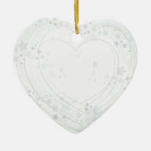 Silver hjärta, ornament