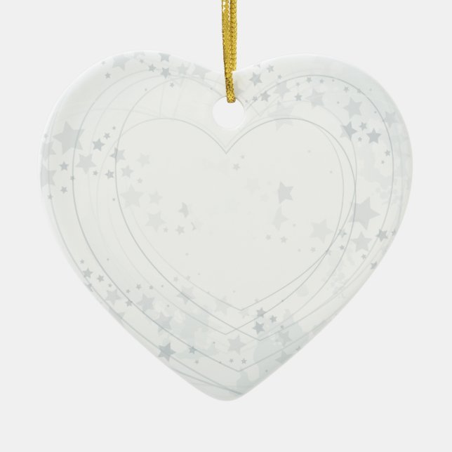 Silver hjärta, ornament (Framsidan)