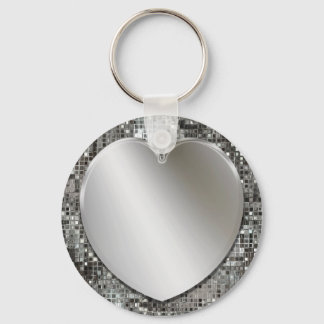 Silver Hjärtnyckelring Nyckelring