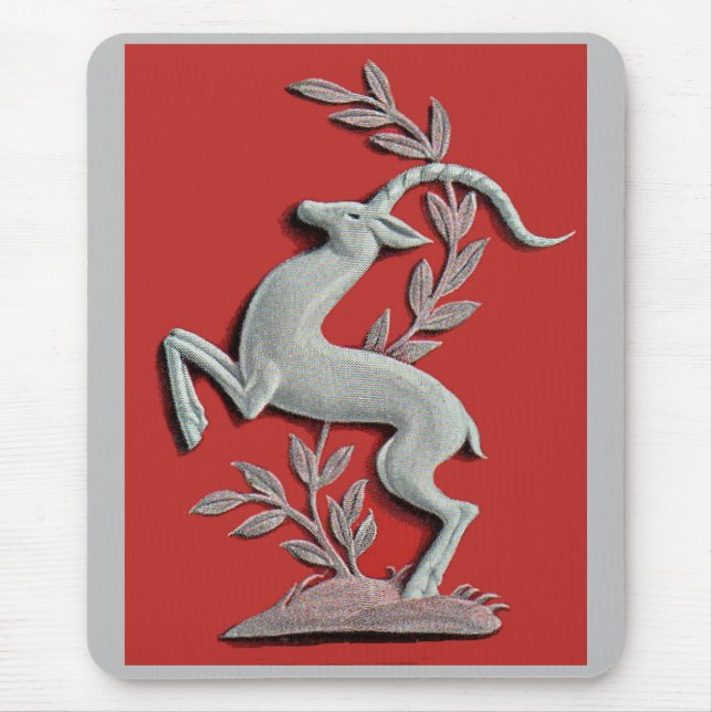 silver hjort musmatta (Framsidan)