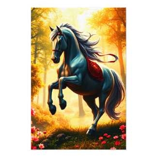 SILVER HORSE FOTOTRYCK