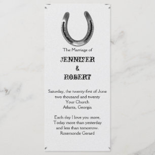 Silver Horseshoe om det vita Bröllopsprogrammet Program