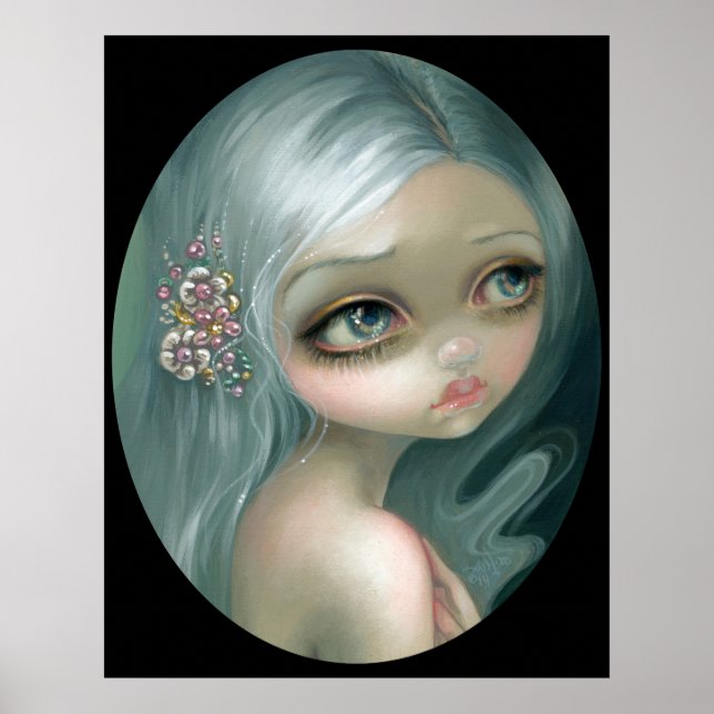 Silver introduktionskonst ART PRINT stort öga kons Poster (Framsidan)