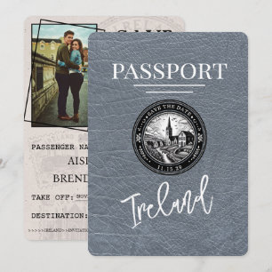 Silver Ireland Passport Spara datum Datumet