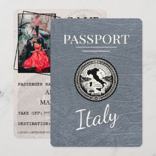 Silver Italien Passport Spara Datumet